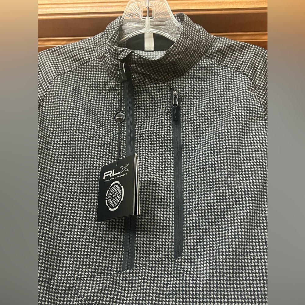 RLX Ralph Lauren Golf 1/2 Zip Rotator Pullover BI-SWING Jacket Small Lightweight - Picture 2 of 14